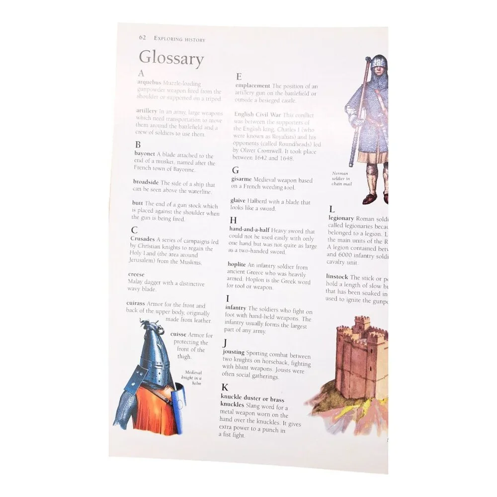 Vintage Exploring History Ancient Weapons Hardcover Book By Will Fowler Hardback - Picture 4 of 13